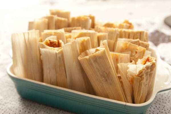 red chile pork tamales
