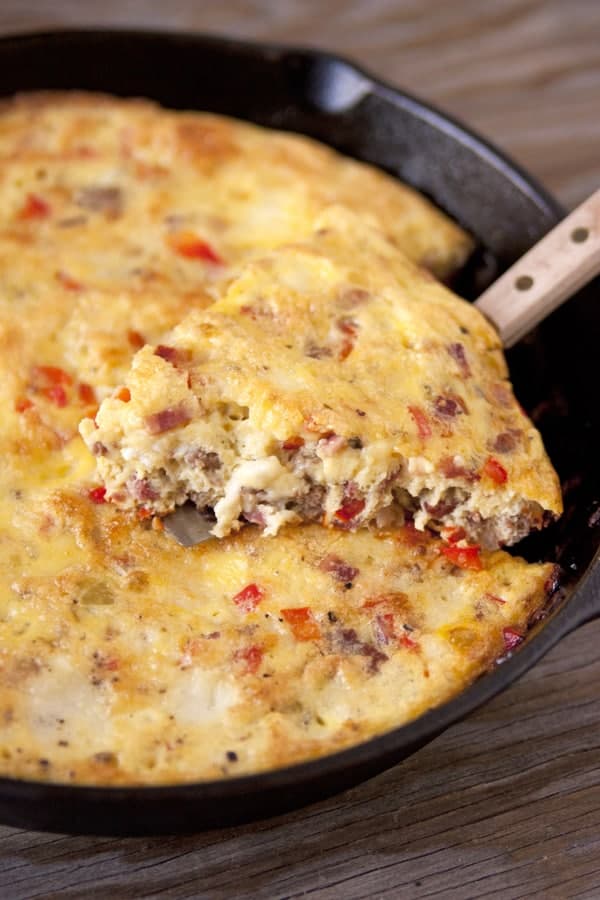 meat lovers frittata