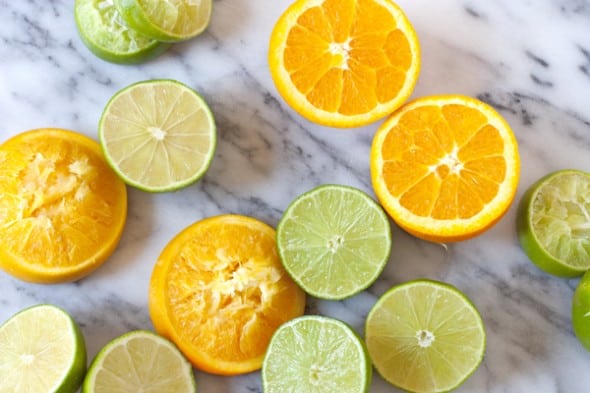 lime and oranges