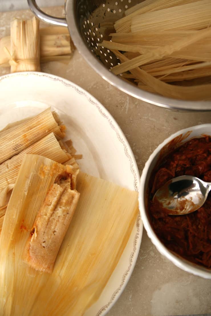 learn how to host a tamalada open Tamal on a platter