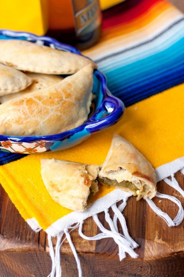Hatch Green Chile and Cheese Empanadas