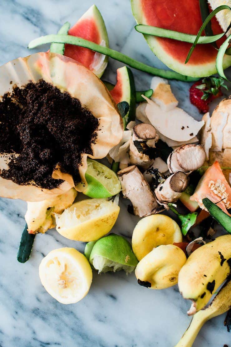 what to compost coffee and food scraps